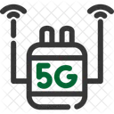 5 G Repeater Amplification Icon