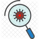 Find Bacteria Magnification Germs Icon