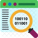 Find Binary Code  Icon