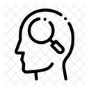 Magnifier Glass Man Icon