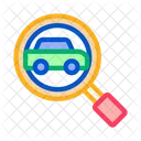 Car Search Map Icon