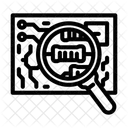 Circuit Under Magnifying Icon