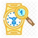 Clock Search Magnifying Icon