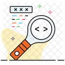 Code Checking Code Analysis Code Inspection Icon