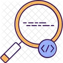 Find Code Code Magnifier Icon