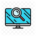 Computer Search Magnifying Icon