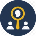 Find Employee Find User Magnifier Icon