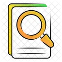 Find File Search Document Magnifier Icon