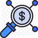 Find Financial Network Dollar Search Money Search Icon