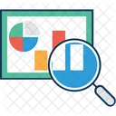 Find Graph Graph With Magnifier Bar Graph With Magnifier Icon