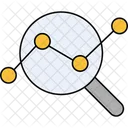 Data Analytics And Magnifying Glass Icon