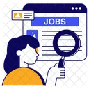 Find Job Job Analysis Search Job Icon