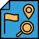Find Location Gps Navigation Gps With Magnifier Icon
