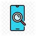 Smartphone Search Magnifying Icon