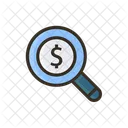 Find Money Magnifying Glass Business Icon
