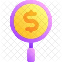 Search Money Coin Icon