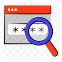 Find Password Search Password Magnifier Icon