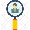 Find Person Search Man Magnifier Icon
