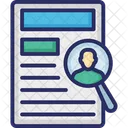Find Personnel Hiring Magnifier Icon