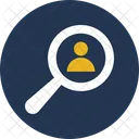 Find User Magnifier Magnifying Icon