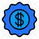 Badge Dollar Money Icon