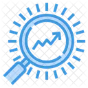 Diagramme Suchen Graphen Durchsuchen Analysen Symbol