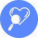Finding Love Heart Heart Search Icon