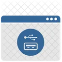 Dati USB Porta Icon