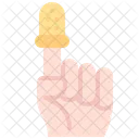 Finger Thimble Gesture Icon