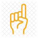 Finger Pointing Up Icon