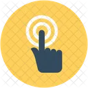 Finger Pressing Gesture Icon
