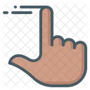 Finger Hand Sliding Icon