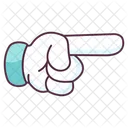 Finger Direction Pointing Right Hand Gesture Icon