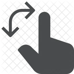 Finger drehen  Symbol