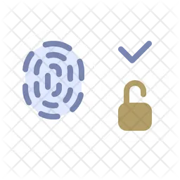 Finger Fingerprint Lock  Icon