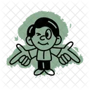 Finger Guns Joyful Gesture Icon
