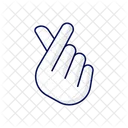 Finger heart  Icon