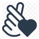 Finger heart  Icon