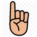 Finger hoch  Symbol