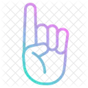 Finger hoch  Symbol