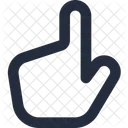 Finger hoch  Symbol