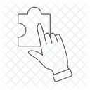 Fingerklick auf Puzzle  Symbol