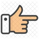Finger Pointer Gesticulate Hand Palm Icon