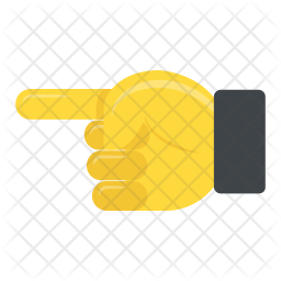 Finger Pointing Icon - Download in Flat Style