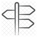 Finger Post Guidepost Signpost Icon