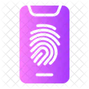 Finger Print Mobile Authentication Mobile Access Icon