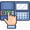 Finger Print Biometric Scan Symbol