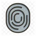 Security Fingerprint Biometric Icon