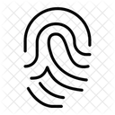 Identity Thumbprint Lock Icon