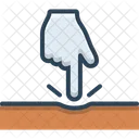 Finger Push  Icon